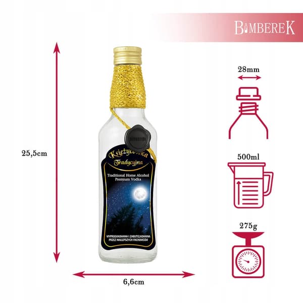 Monopol-pullo 500ml Scorch Spirit Moonshine