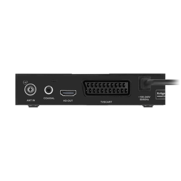 DVB-T2 H.265 tuner hevc Kruger&Matz hdmi scart PVR EPG USB dekoder