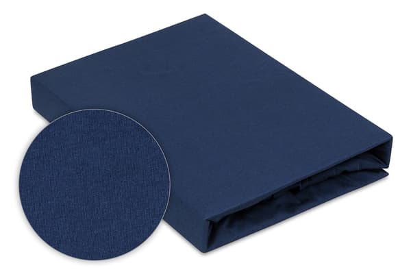 Jerseylakan 110/120x190/200 PREMIUM Marinblått