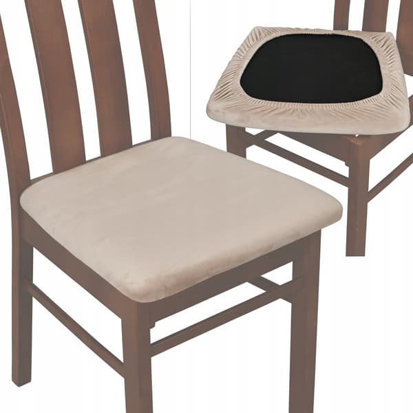 Tuolin istuimen peite sametti TESS vaalea beige