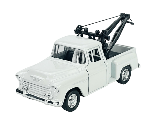 WELLY OLD TIMER 1955 CHEVY STEPSIDE BORRELASTBIL HVID 1:34 43765