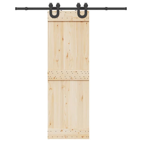 vidaXL Skjutdörrsinstallationssystem 183 cm stål svart