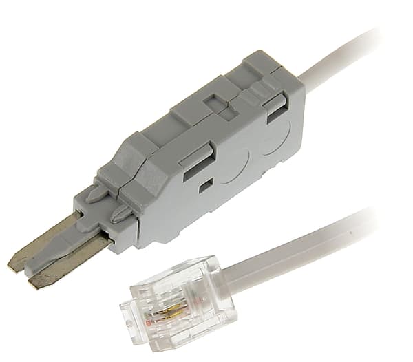 MÅLEKABEL RJ11-W/LSA-W/2/2M