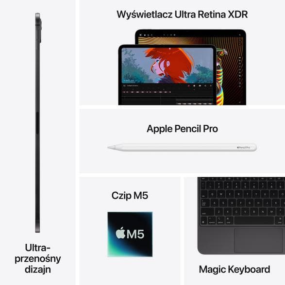 Tablet APPLE iPad Pro (2025) 13 M5 1TB Wi-Fi Silver MDYP4HC/A