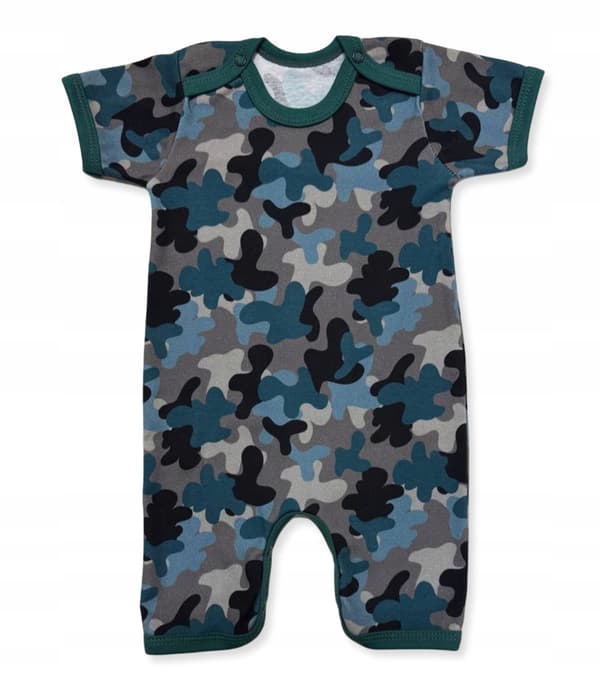 HELDTRØJER 92 til SOMMER til DRENGE kortærmede HELDTRØJER uden fødder CAMO PYJAMAS