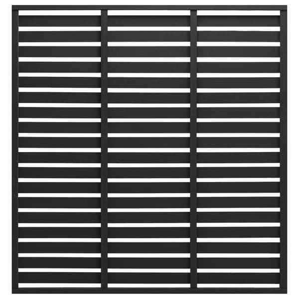 vidaXL WPC-aitapaneeli 180x180 cm musta