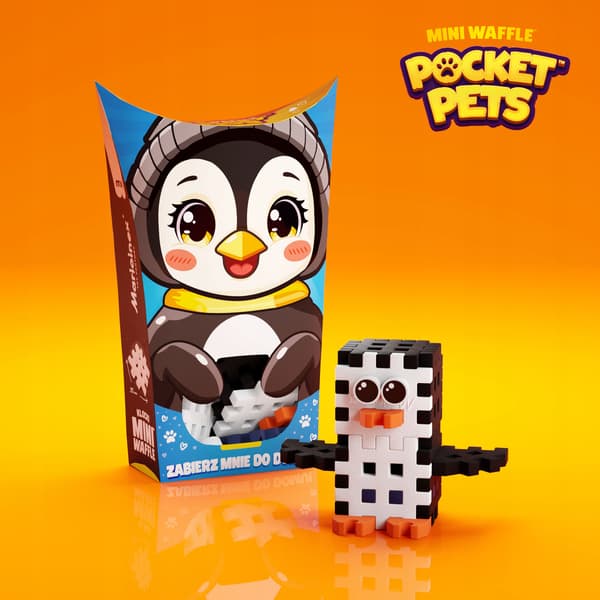 Marioinex Mini Waffle POCKET PETS - PINGVINSET