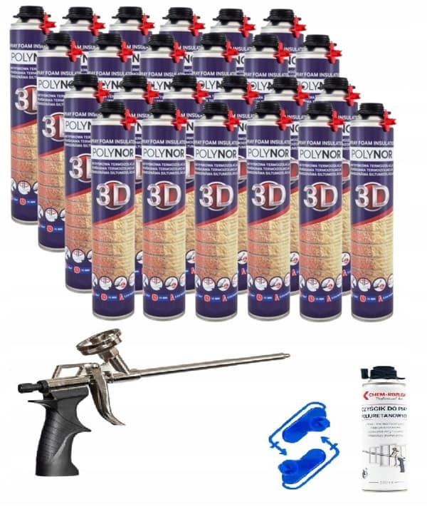 POLYNOR 3D sprayskumisolering purskum GARAGELOFTISOLERING
