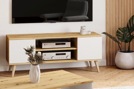 Focus TV-skåp 135 cm Ek artisanvit