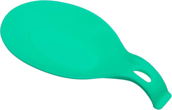 Skedstöd i silikon, grönt, 1 st, 23,5 cm