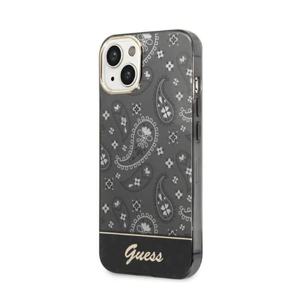 Guess Bandana Paisley - iPhone 14 Plus cover (sort)