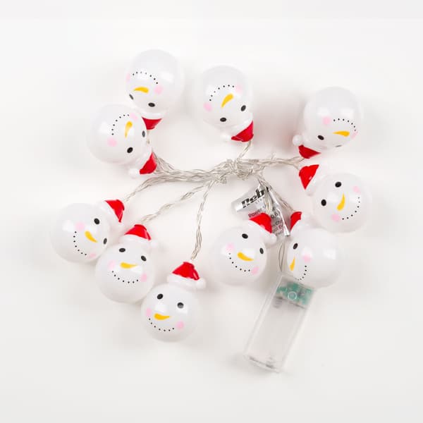 Julgransbelysning inomhus batterier Rebel snömän