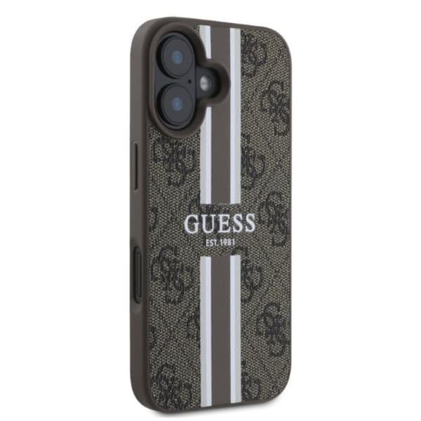 Guess 4G Printed Stripes MagSafe - iPhone 16 cover (brun)