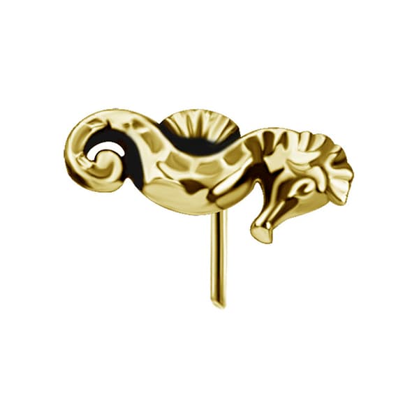 Trykhætte - søhest - guld - PI-030