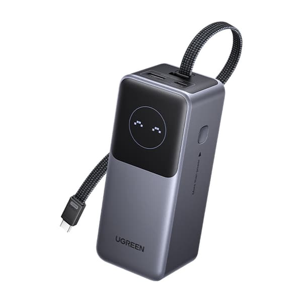 Powerbank 20000mAh Ugreen PB723, USB 2x USB-C, 130W (grå)
