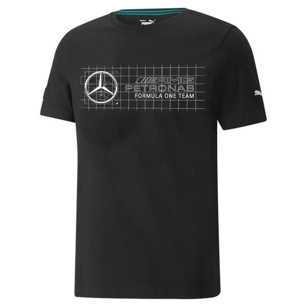 Puma MAPF1 AOP LOGO herre t-shirt sort 53369301 r S