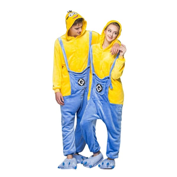 Kigurumi-pyjamas Minionkostym M: 155-165cm
