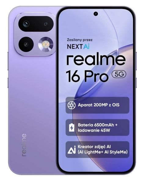 REALME 16 Pro 5G Smartphone 8GB/512GB Lilla