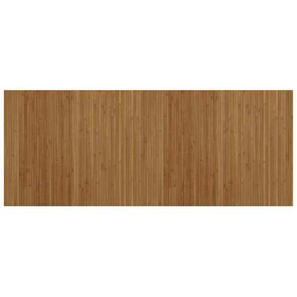 vidaXL Suorakulmainen matto, ruskea, 80x200 cm, bambu