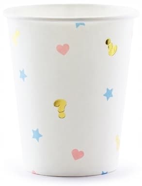 Babyshowerkoppar pojke eller flicka 200 ml, 6 st.