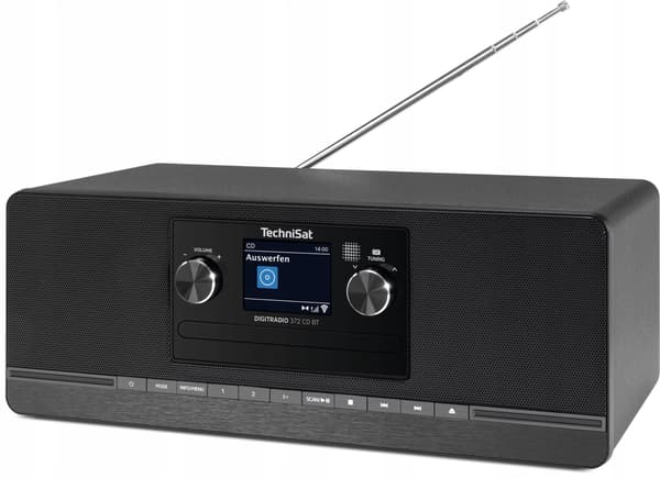 TechniSat CD DAB+ FM Bluetooth USB 2×5 W DIGITRADIO 372 sort radio