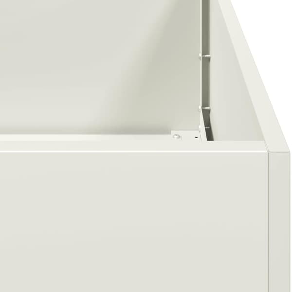 vidaXL Blomkruka vit 280x80x40 cm stål
