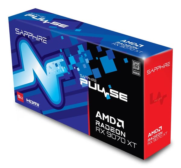 Sapphire PULSE RX 9070 XT GAMING 16GB grafikkort