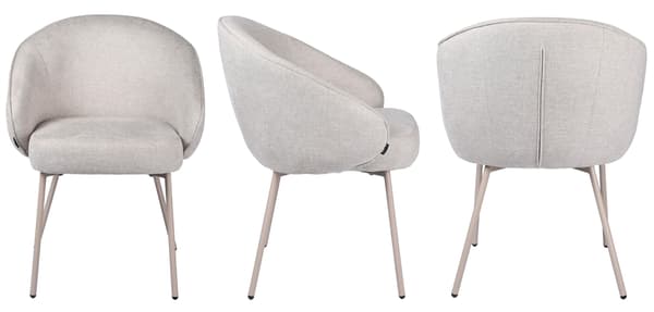 OTILO klädd fåtölj, beige tyg