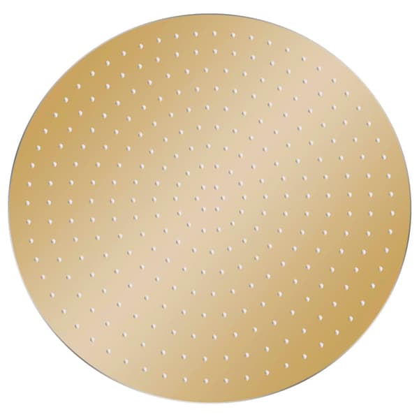 vidaXL brusehoved i rustfrit stål 40 cm rundt guld
