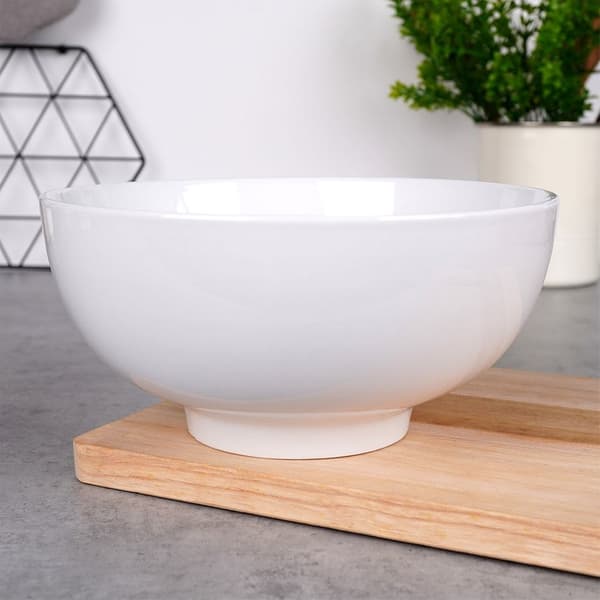 Vit porslins skål 20 cm, 1,6 l