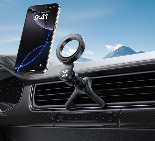 TECH-PROTECT N53 MAGNETISK MAGSAFE STABIL VENTILATIONSFÄSTE FÖR BILEN SVART