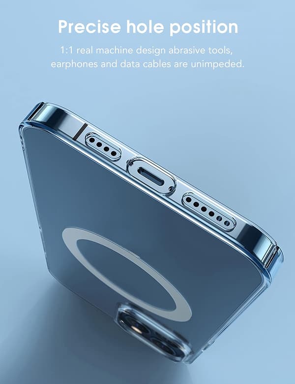ETUI TIL APPLE IPHONE 14 SILIKONE KLAR HOLDBAR MAGSAFE A2882 A2649