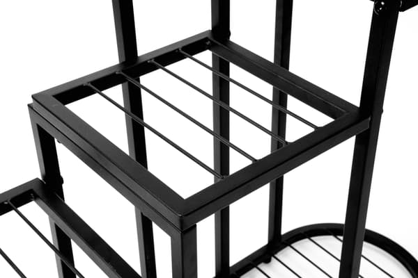 STIGAN sort metal loft blomsterstander