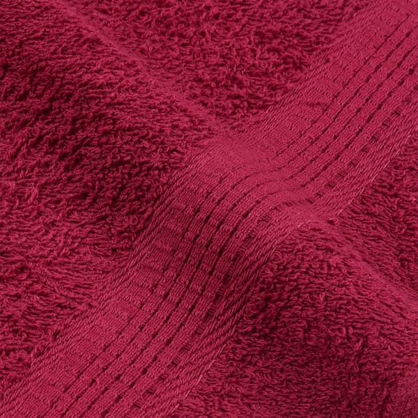 vidaXL Handdukar, 2 st, Bordeaux 50x100 cm, 100% bomull