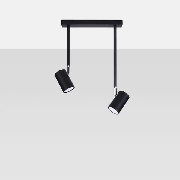 TVARIX 2 GU10 loftlampe sort Lumilo 10.195.75