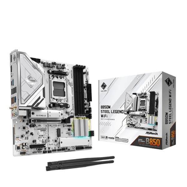 ASRock B850M Steel Legend -emolevy, micro ATX, DDR5