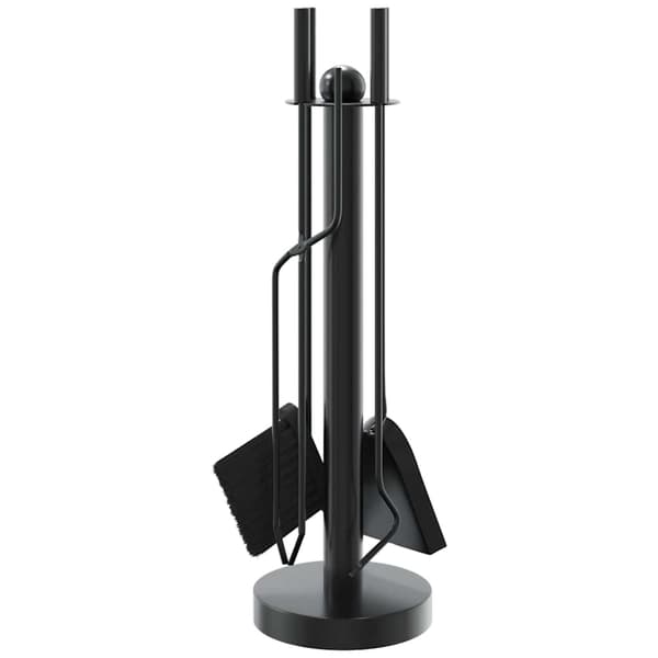 vidaXL 5-delat tillbehörsset för eldstäder 18x56 cm stål