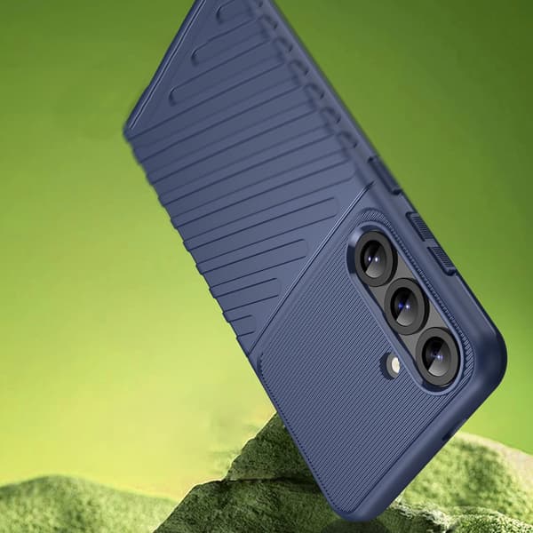 Thunder Cover til Samsung Galaxy S25+ silikone pansercover - blå