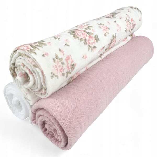 Plumeri Muslin Bleer Sæt med 3 Farver 70x70 cm