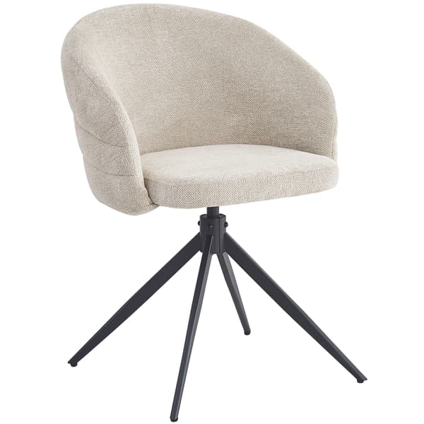 NUBI klädd snurrstol, beige tyg