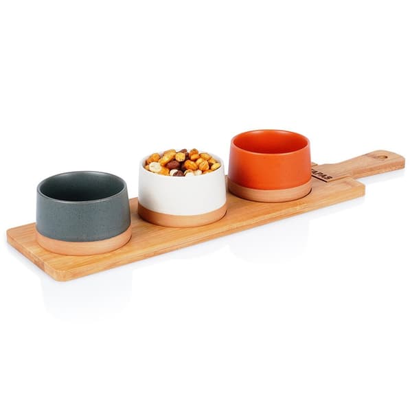 Keramiske skåle til snacks 48 cm 4 stk.