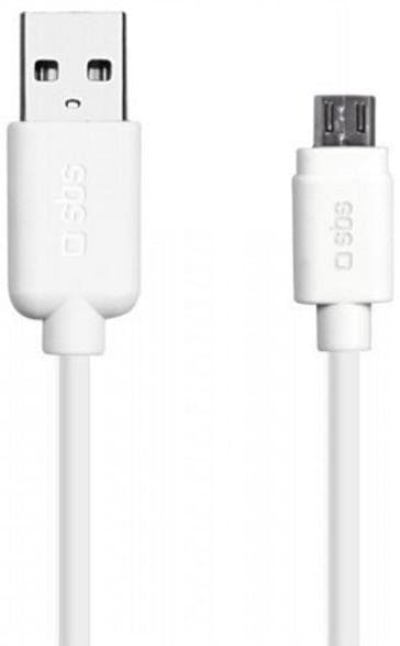 SBS USB 2.0 - microUSB-kaapeli 1m Valkoinen