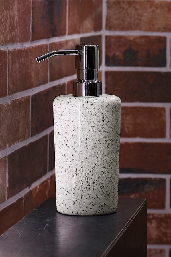 Q-BATH PREMIUM DECOR 1549 tvålpump, ljus terrazzo