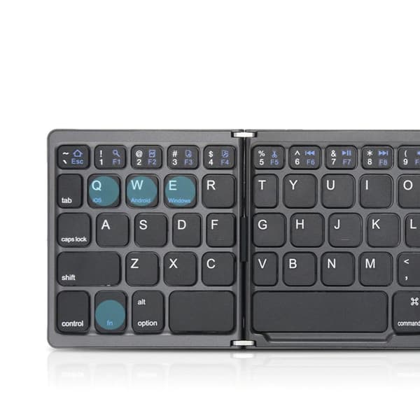Bluetooth Universal foldbart tastatur - Sort