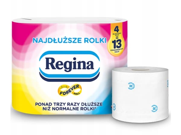 Regina toapapper 4 stora rullar ekonomisk och doftfri