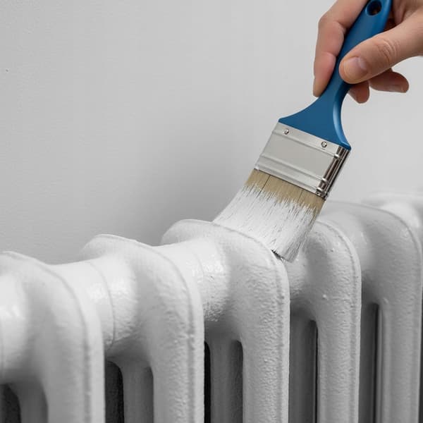 Radiatorfärg Antikorrosiv Resistent 1L Matt Signalgul 3i1