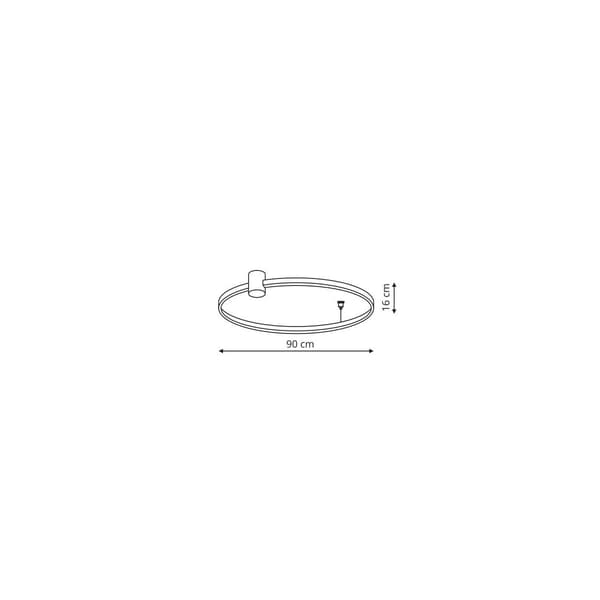 RING LED FOUNDATION SORT LYS PRESTIGE LP-909/1C L BK CCT