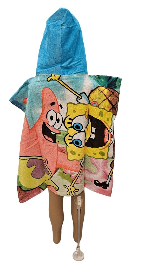 Svampbob Barn Badkläder med Huva Poncho