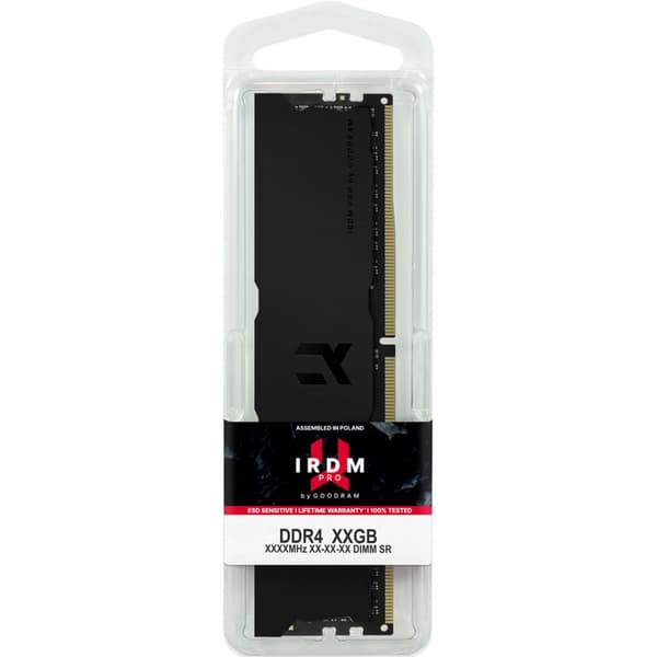 GOODRAM DDR4 2X32GB 3600 CL18 IRDM PRO Syvänmusta