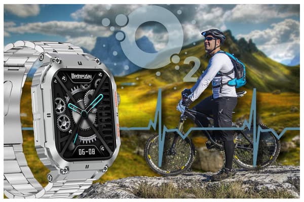 GRAVITY GT6-7 HERRE SMARTWATCH - OPKALD, SØVNMONITOR (sg020g)